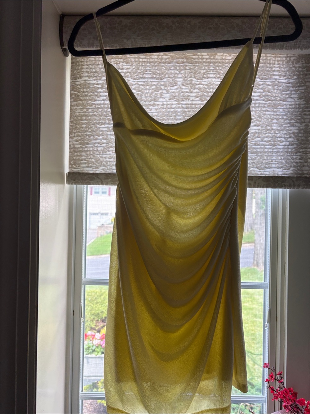 Lucy in the Sky Pale Yellow Mini Dress